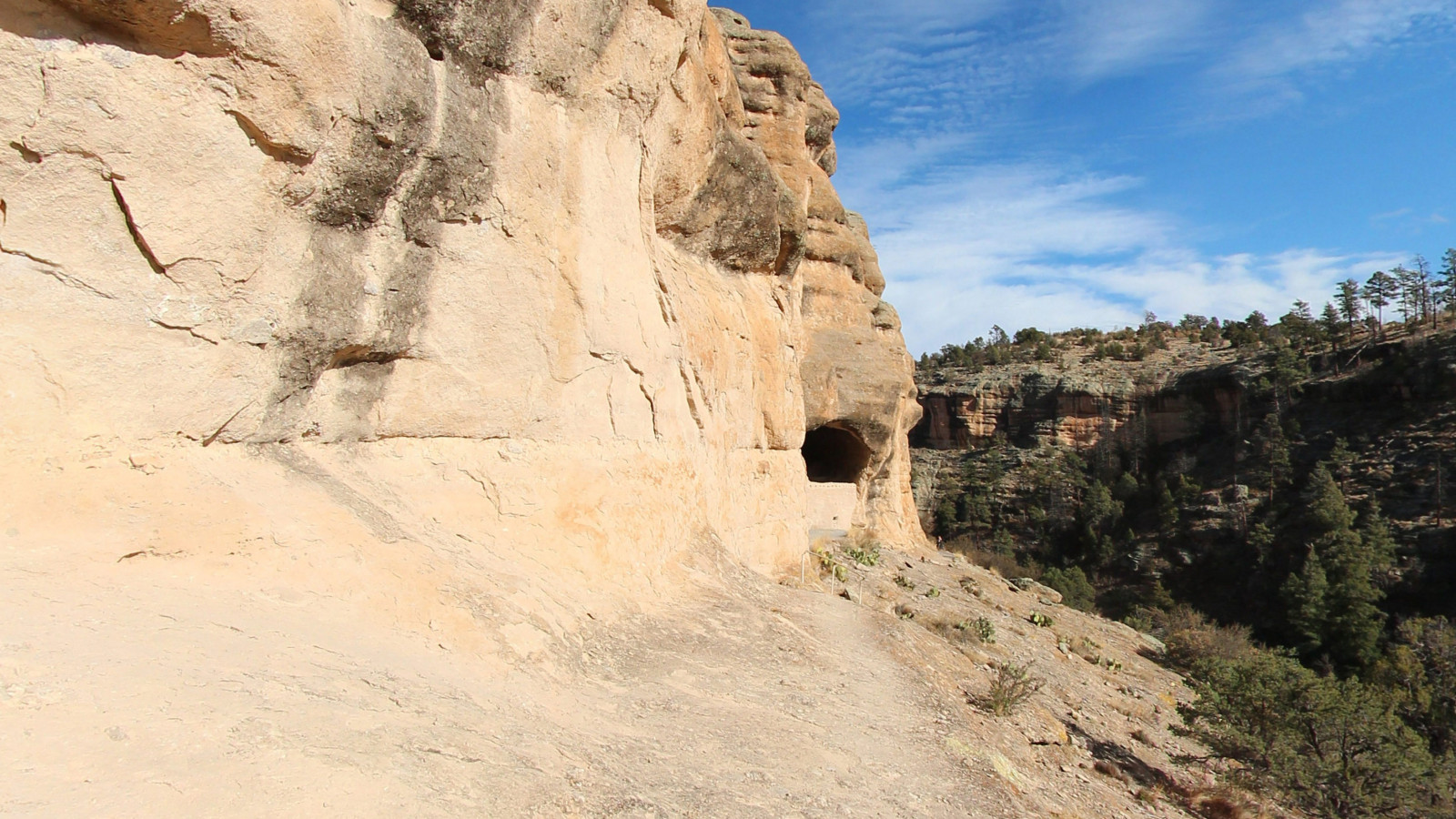 Recorded view from Gila Cliff Dwellings National Monument — Trail #792 · Datil, NM