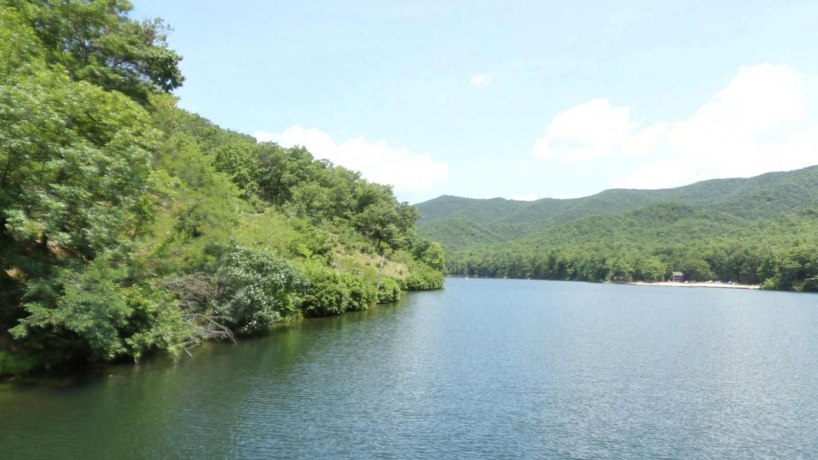 Recorded view from Douthat State Park — Douthat Lake