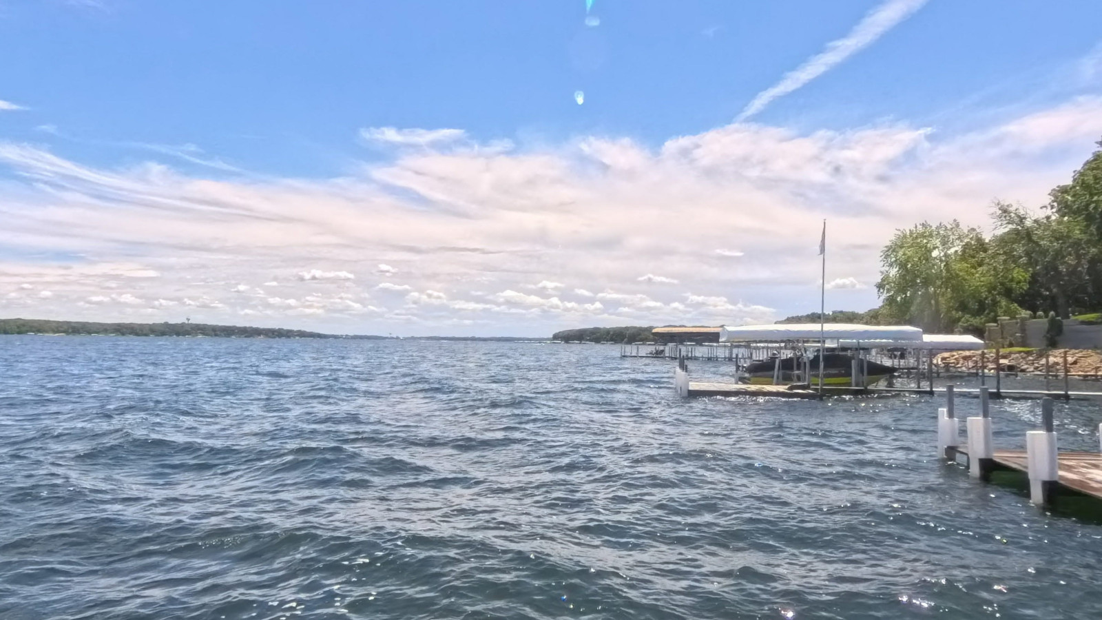 Recorded view from West Okoboji Lake — West Okoboji Lake