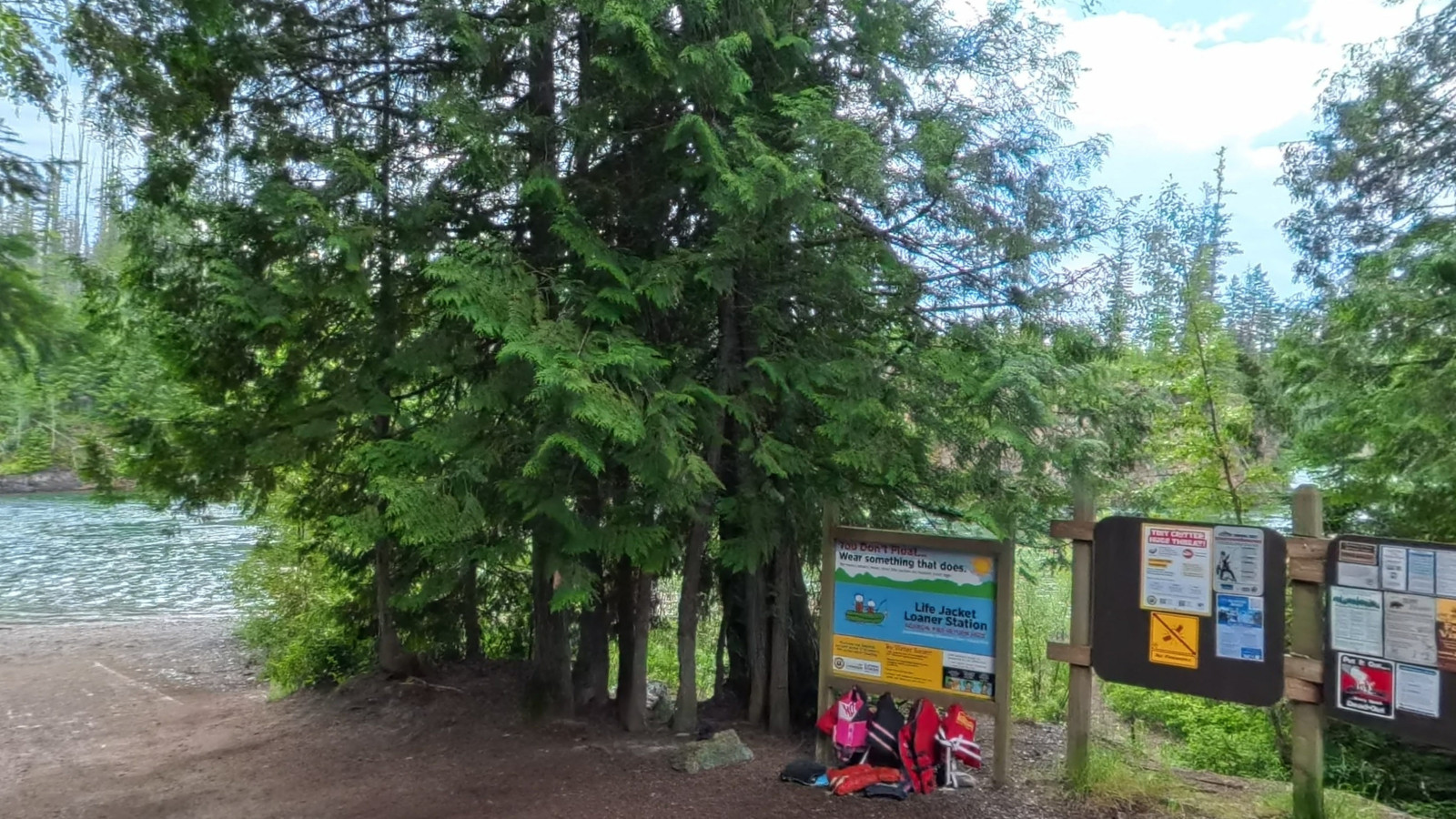 Recorded view from North Fork Flathead River — Glacier Rim Boat Launch
