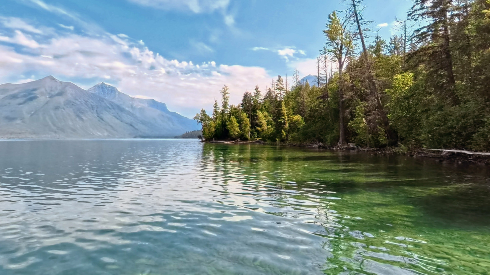 Recorded view from Glacier National Park — Lake McDonald - South