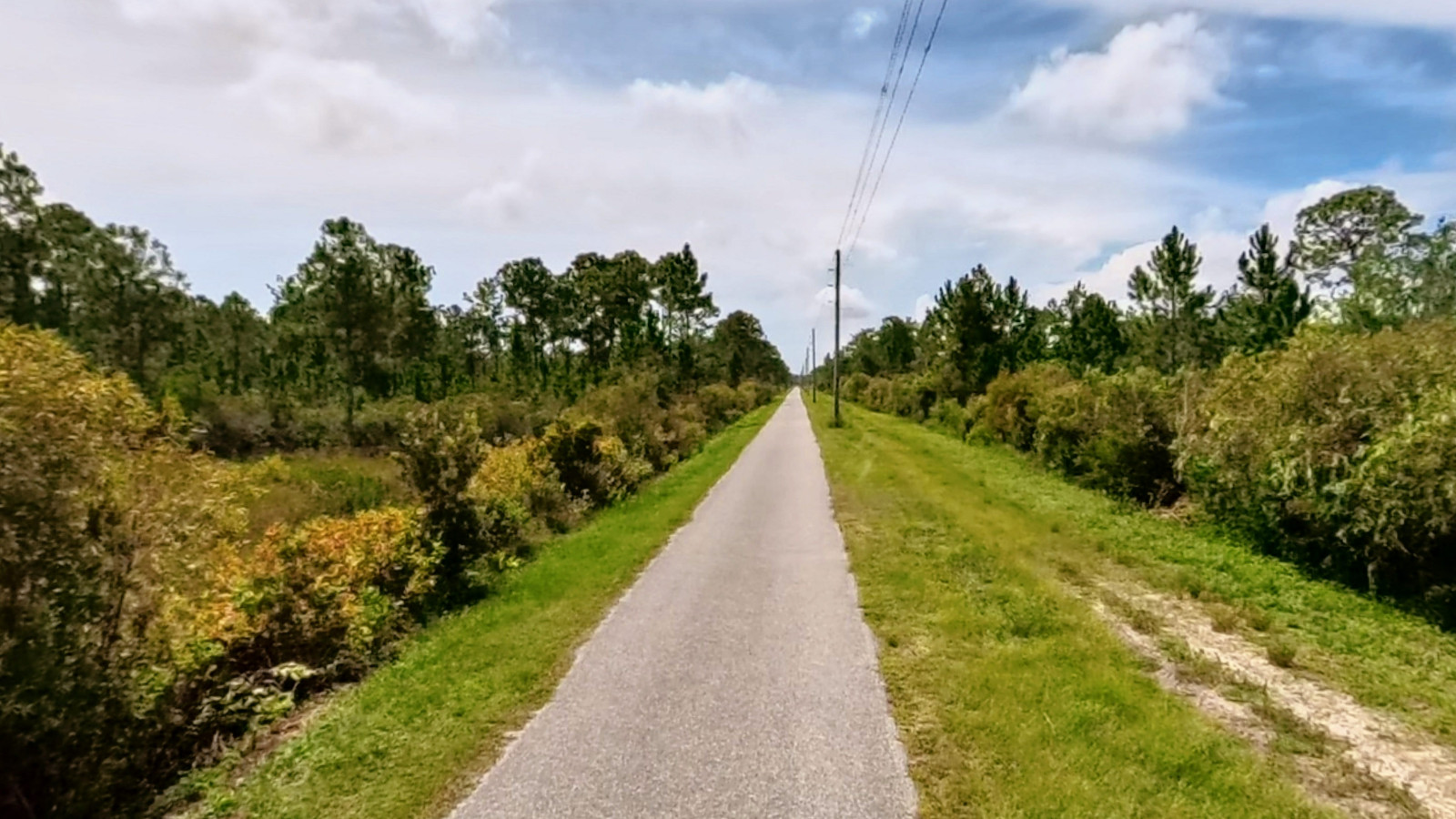 Recorded view from Florida Coast to Coast Trail — East Central Regional Rail Trail