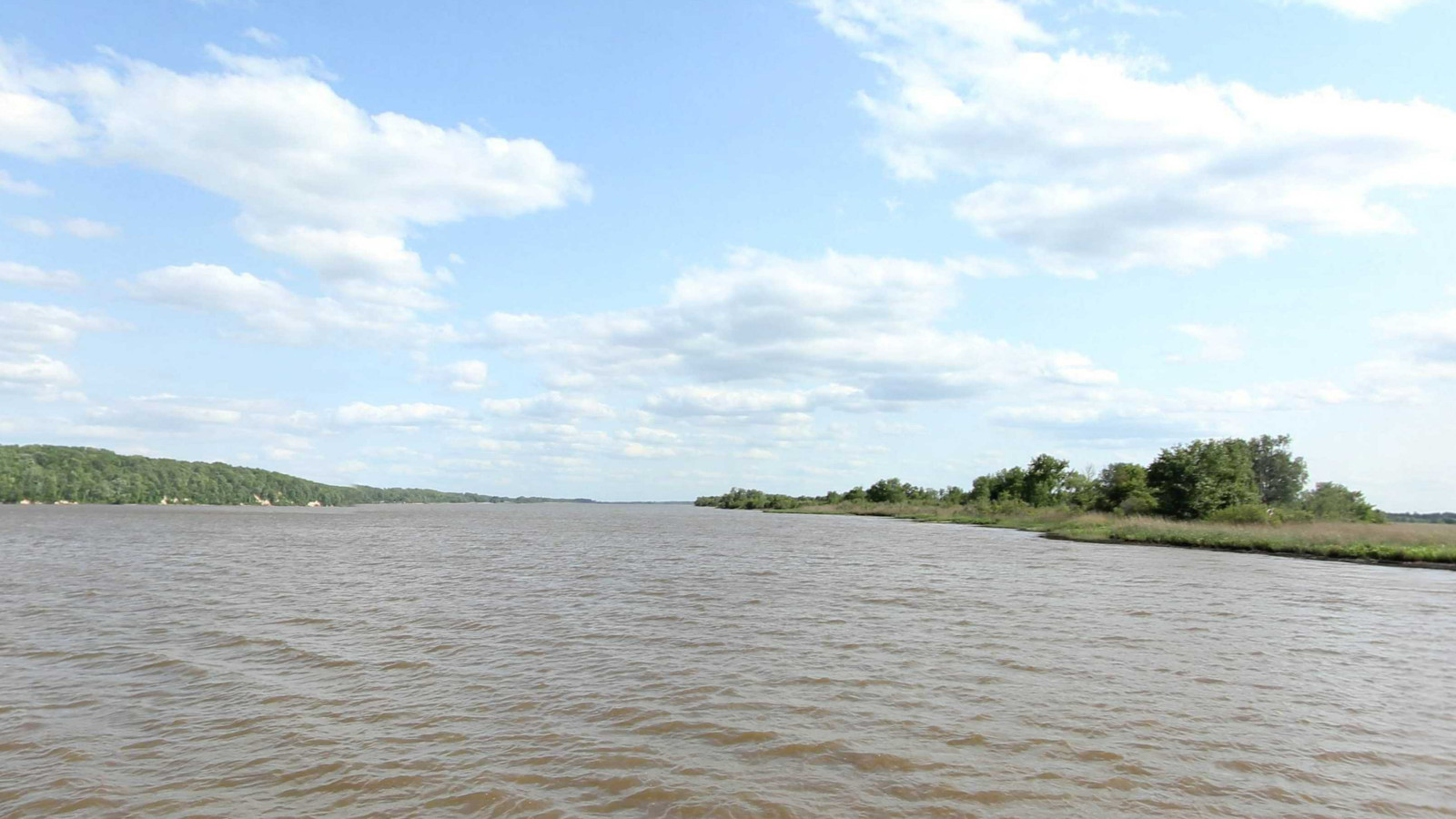 Recorded view from Fones Cliffs — Rappahannock River South Bank