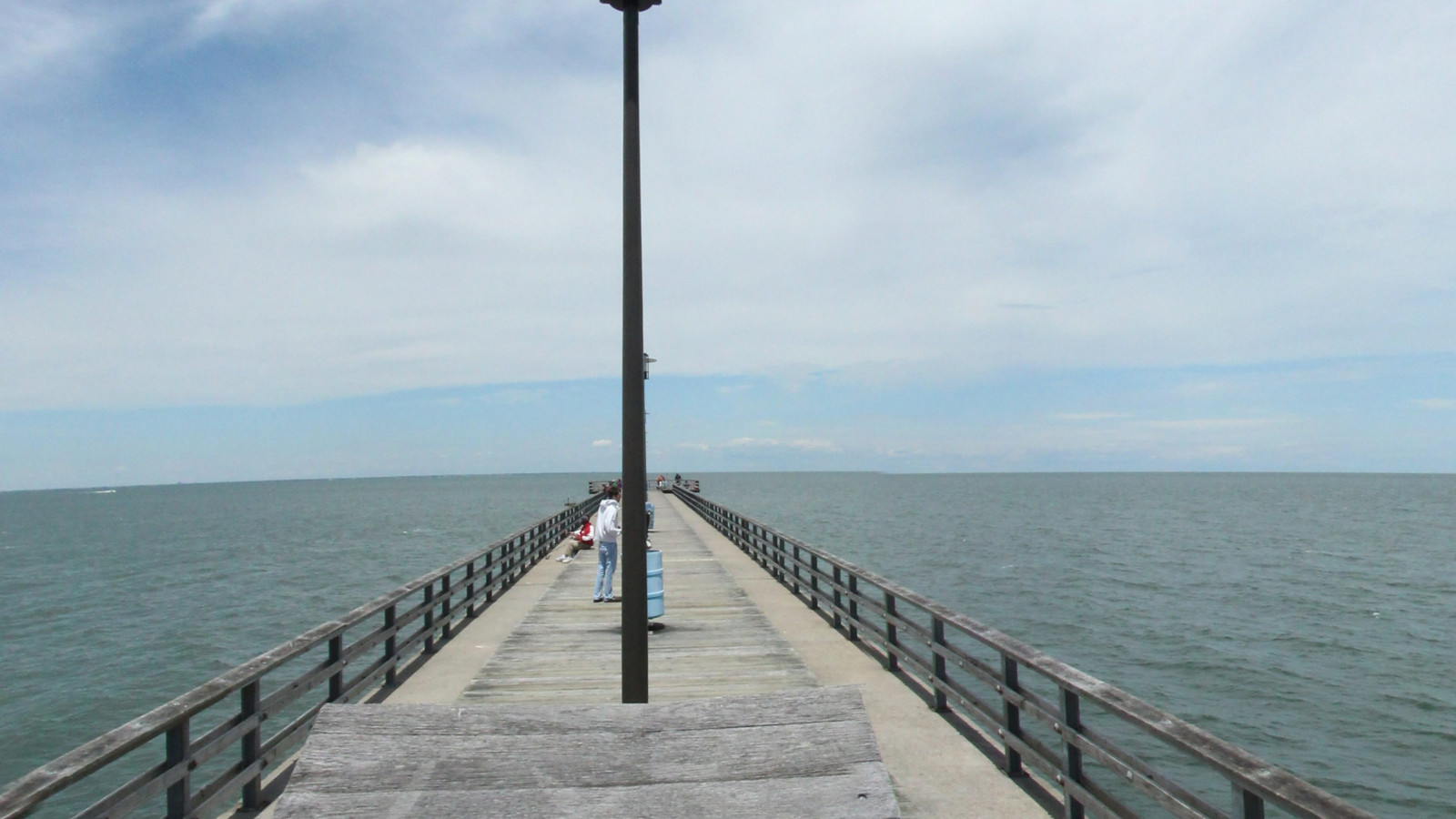 Recorded view from Chesapeake Bay Bridge-Tunnel — Chesapeake Bay Bridge Pier