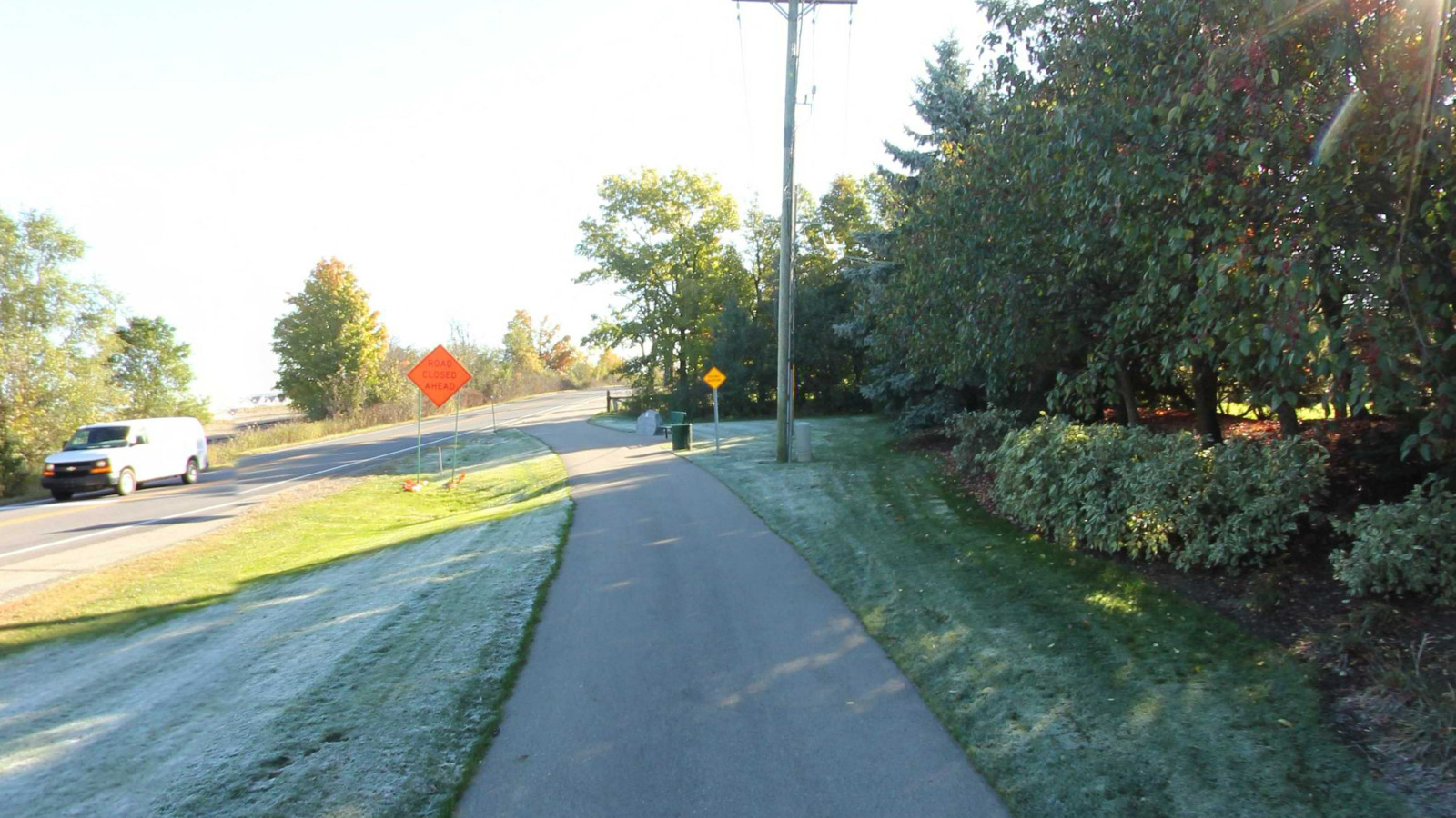 Recorded view from Pittsfield Township Greenways — Lohr-Textile Greenway 2