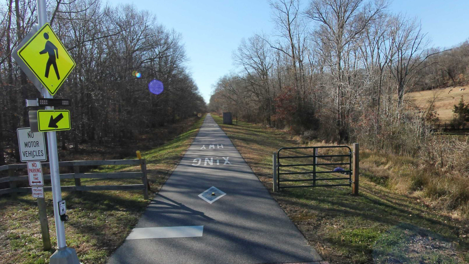 Recorded view from Charles County Parks — Indian Head Rail Trail