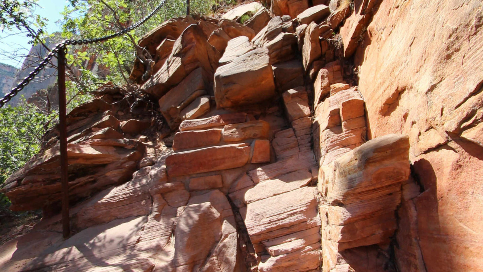 Recorded view from Canyons and exposed rock — Angel's Landing