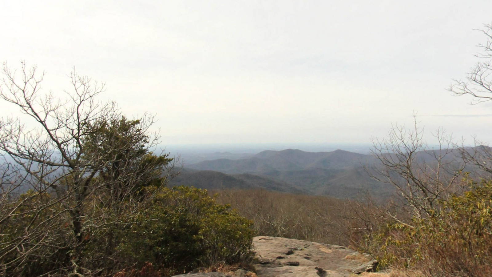 Recorded view from Appalachian National Scenic Trail — AT Blood Mtn/Neels Gap