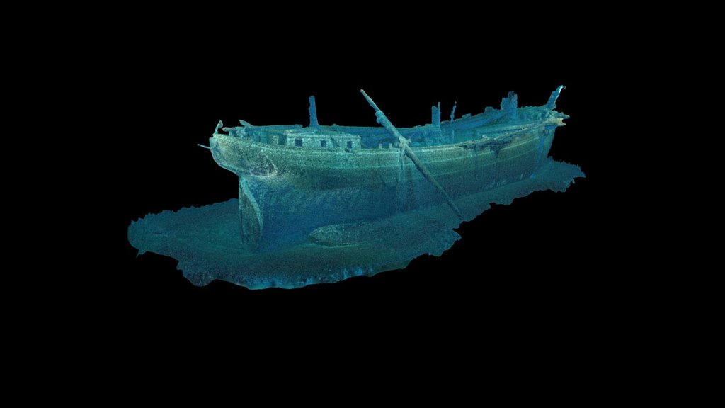 Cornelia B. Windiate photogrammetry model — NOAA Thunder Bay NMS